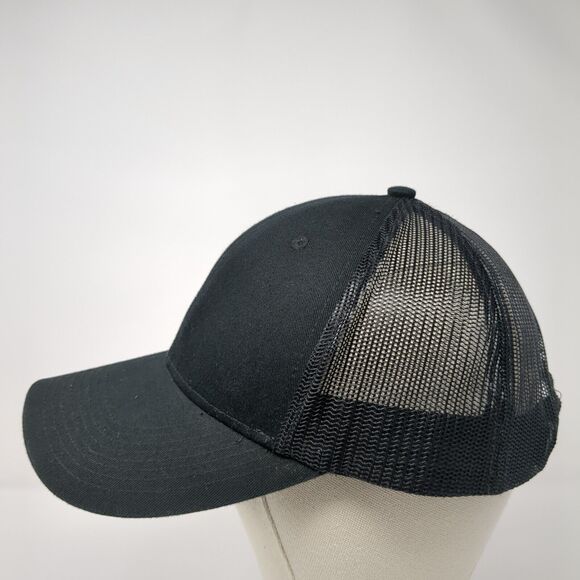 2018 WWB Snapback Trucker Hat Black OS Adjustable Mesh Back Port Authority - Picture 3 of 8